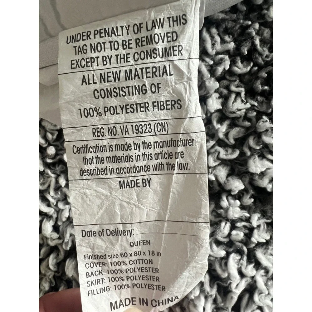 Queen Size Texartist Quilted Matress Topper Deep Pockets